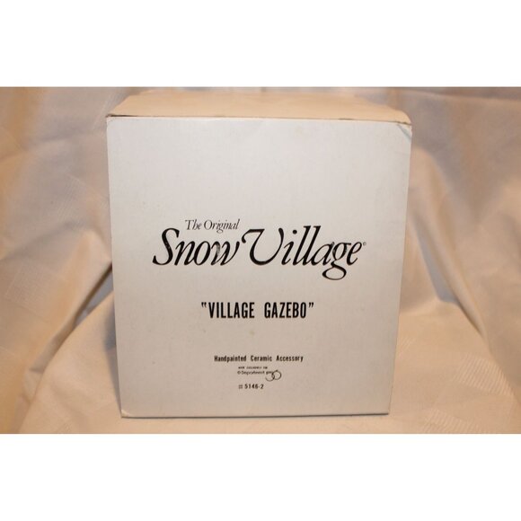Dept 56 Snow Village - Village Gazebo Snow Village - Picture 4 of 5